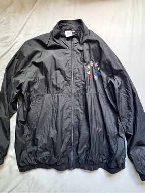 Adidas Originals Zip-Up Track Jacket/Windbreaker • Black